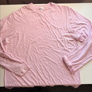 SKIMS Boyfriend Long Sleeve Tee Pink | Size Small | Read Description